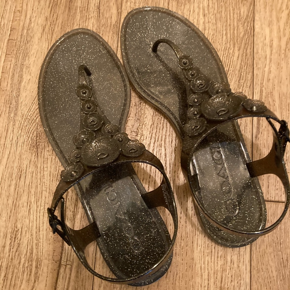 Coach Tea Rose Jelly Sandal
